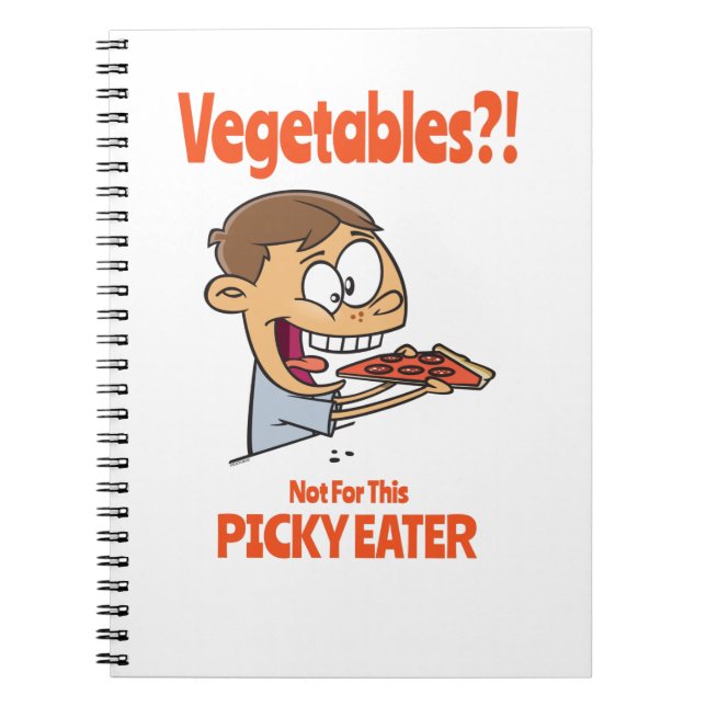 Picky Eater Food Design For Fussy Eaters Notebook (Front)