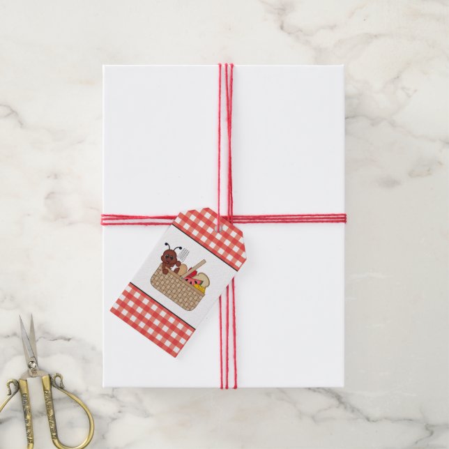 Picnic Ant add words gift tag (With Twine)
