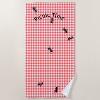 Picnic Ants Beach Towel