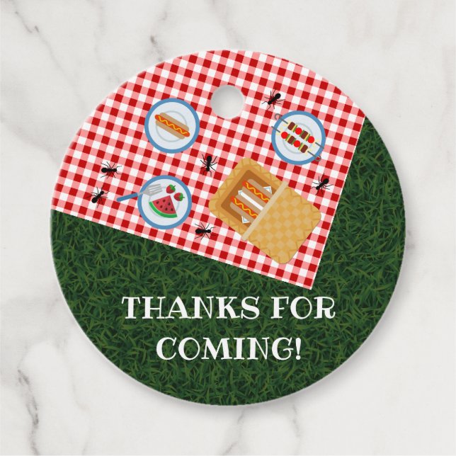 PICNIC at the PARK Favour Tags (Front)