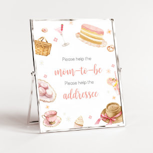 Picnic Baby Brunch Baby Shower Envelope Station Poster