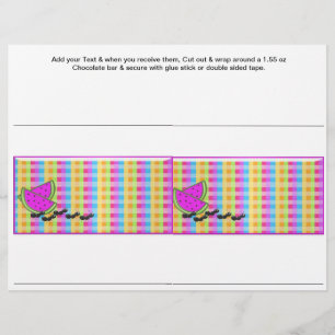 Picnic BarBQ Party BBQ Custom Candy Bar Wrappers