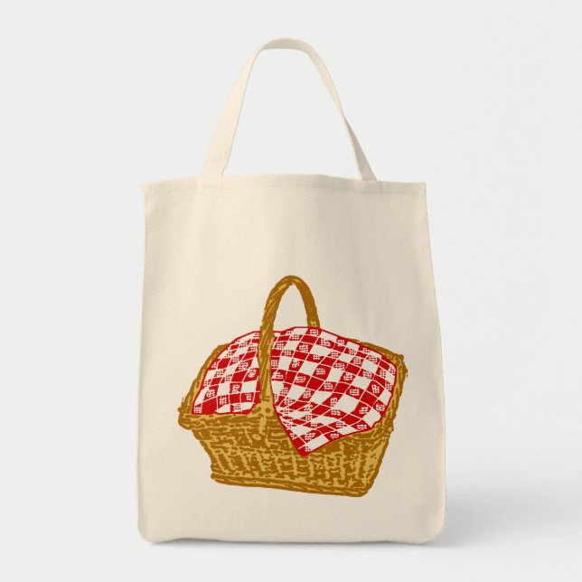 Picnic Basket Tote Bag (Front)