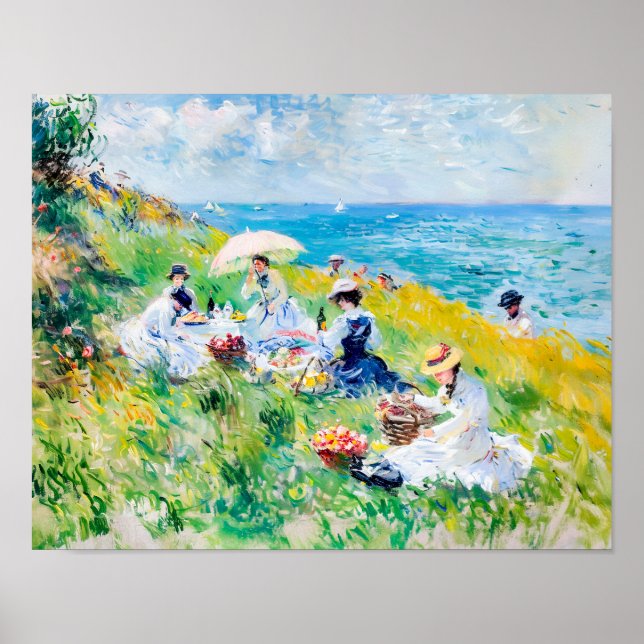 Picnic by the Sea - Impressionist Artwork Poster (Front)