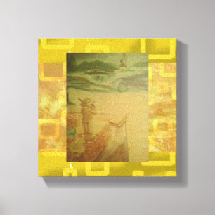 Picnic by the Seashore  Canvas Print