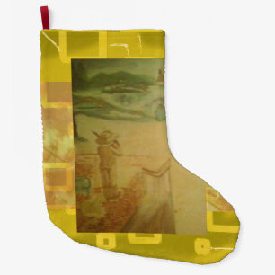 Picnic by the Seashore  Large Christmas Stocking