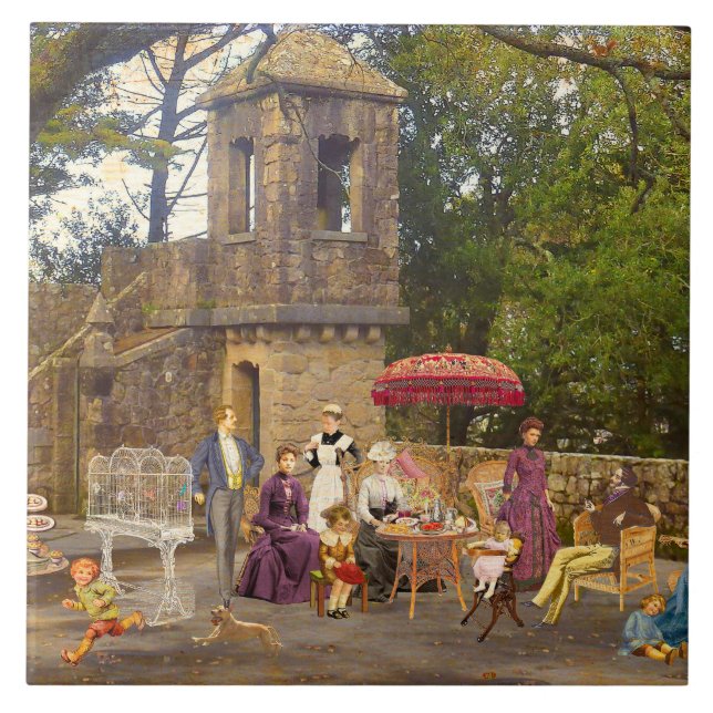 Picnic en la Quinta da Regaleira Tile (Front)
