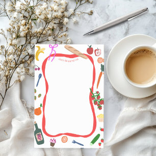 Picnic Frame Cute CUSTOM Shopping List Grocery Post-it Notes