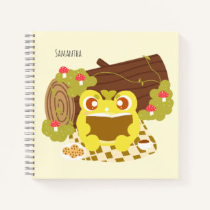 Picnic Frog Reading A Book