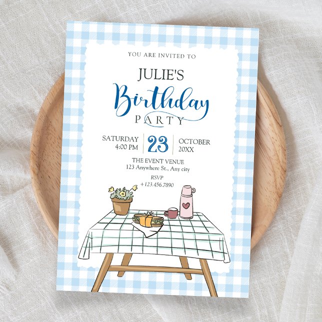 Picnic garden birthday invitation (Creator Uploaded)