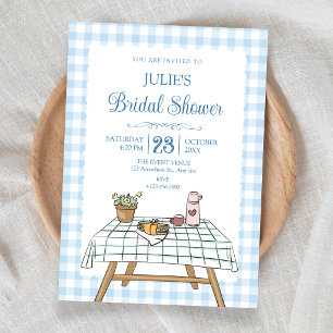 Picnic garden bridal shower invitation