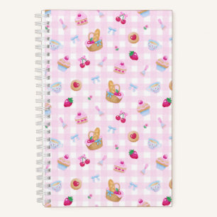 Picnic Gingham Pink Notebook