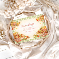 Picnic Green Gingham Little Meatbal Diapper Raffle