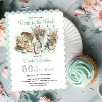 Picnic in the Park Floral 60th Birthday Party