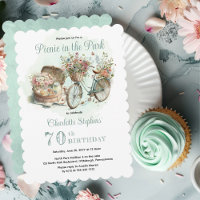 Picnic in the Park Floral 70th Birthday Party
