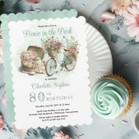 Picnic in the Park Floral 80th Birthday Party