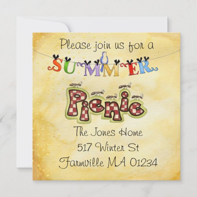 Picnic  invite (Front)