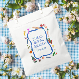 Picnic Modern Cute hand drawn CUSTOM Bridal Shower Favour Bags