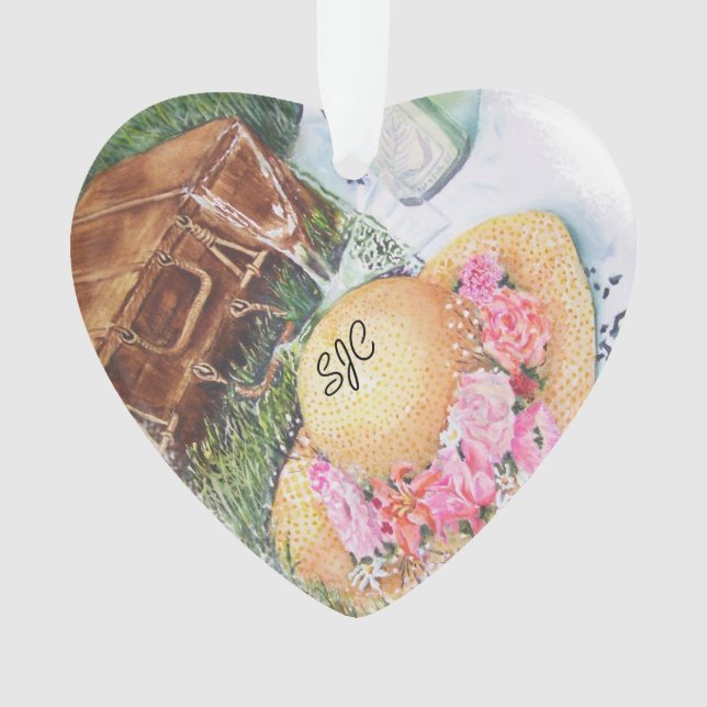 PICNIC OF TWO VALENTINE ORNAMENT (Front)