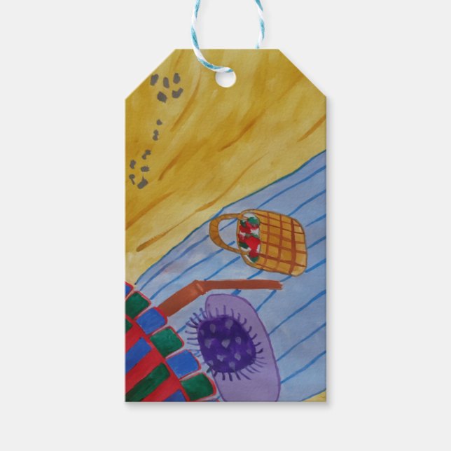 Picnic On The Beach Gift Tag (Front)