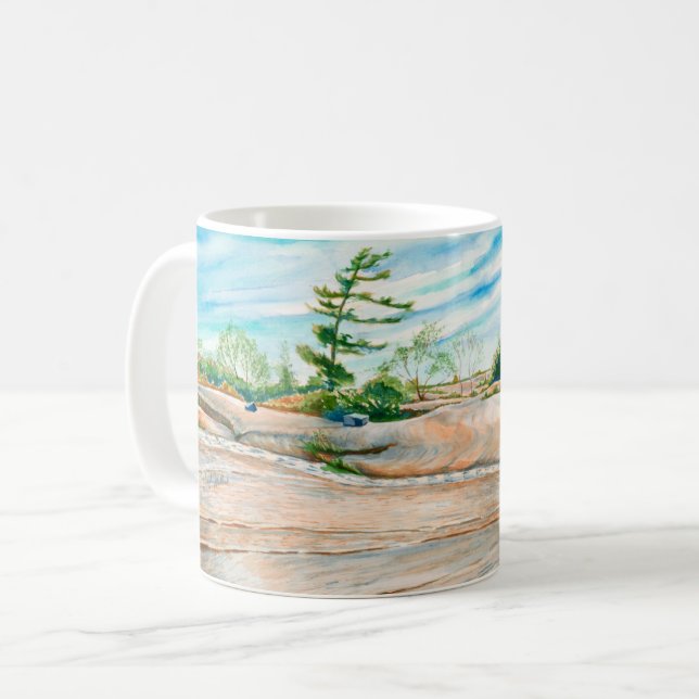 Picnic on the Rocks Coffee Mug (Front Left)