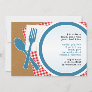 Picnic Outing Party Flat Invitation
