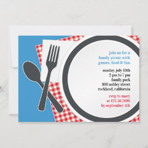 Picnic Outing Party Flat Invitation
