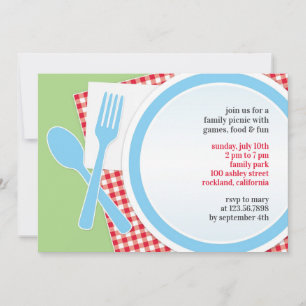 Picnic Outing Party Flat Invitation