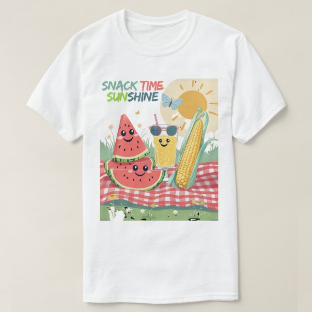 Picnic Pals – Summer Snack Squad T-Shirt (Design Front)
