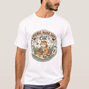 Picnic Park Day Cat Picnic Park Day Cat Vintage Ve T-Shirt