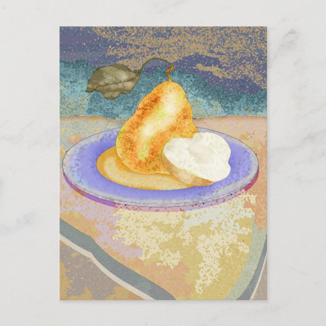 Picnic Pear Postcard (Front)