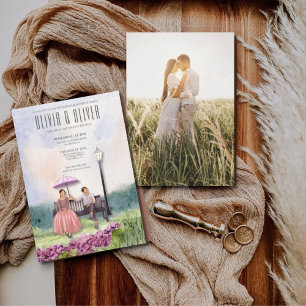 Picnic, photo rehearsal dinner invitation