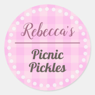 Picnic Pickles Classic Round Sticker