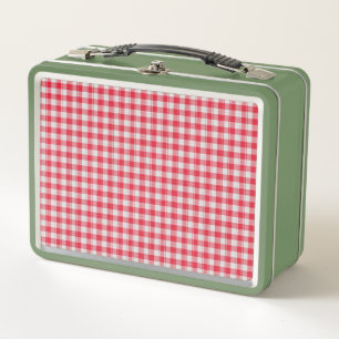 PICNIC PIZZA PATTERN METAL LUNCH BOX