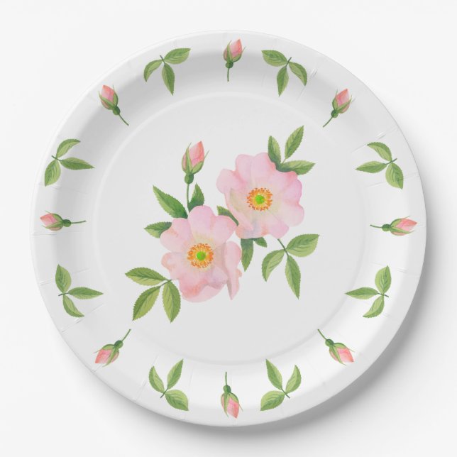 Picnic Plates - Rosehips (Front)