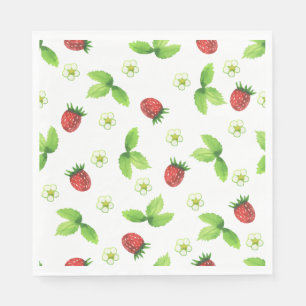 Picnic Plates - Strawberries Napkin