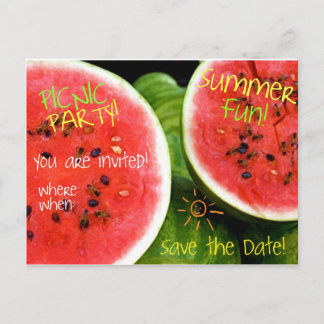 Picnic Postcard Invitation
