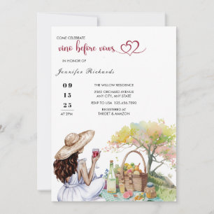 Picnic   Rustic Bridal Shower Invitation