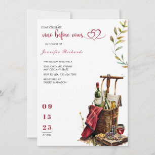Picnic   Rustic Bridal Shower Invitation