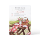 Picnic Table Basket Summer Red 21st Birthday