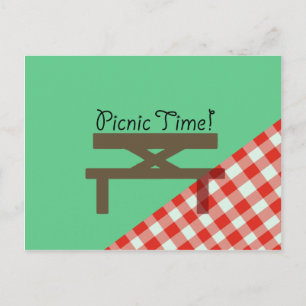 picnic time postcard
