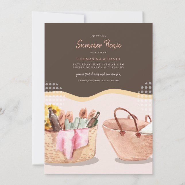 Picnic Vibes Invitation (Front)