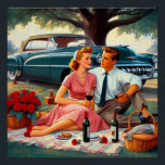 Picnic vintage poster<br><div class="desc">This product has a design reminiscent of bygone eras,  which may interest those who appreciate classic or vintage aesthetics.</div>