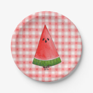 Picnic Watermelon Paper Plate
