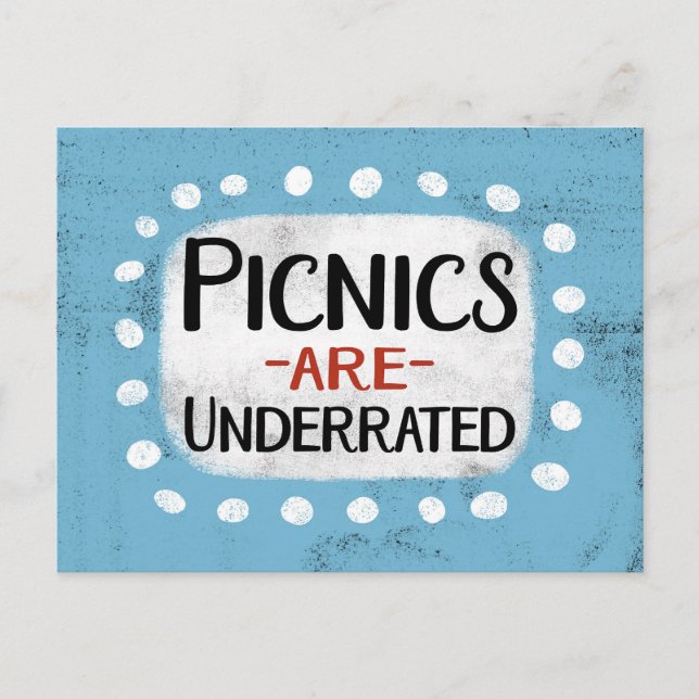 Picnics Are Underrated Postcard (Front)