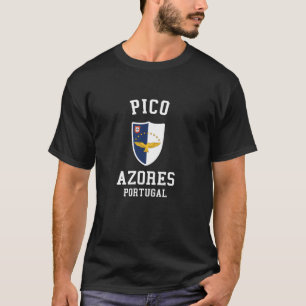 Pico Azores Flag - Pico Portugal Island Souvenir T-Shirt
