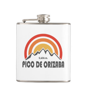 Pico de Orizaba Mexico Hip Flask