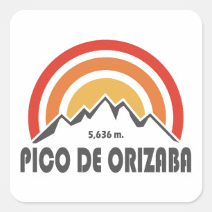 Pico de Orizaba Mexico Square Sticker