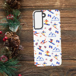 Pico Mountain Vermont Ski Snowboard Pattern Samsung Galaxy Case<br><div class="desc">A funny winter skiing seamless pattern for the ski resort Pico Mountain in Mendon,  Killington,  Vermont,  United States,  North America.  Perfect gift idea for winter sports lovers: ski,  snowboard,  freestyle,  ski jump,  cross-country skiing.</div>