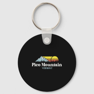Pico mountain vermont ski snowboarding hiking trip key ring